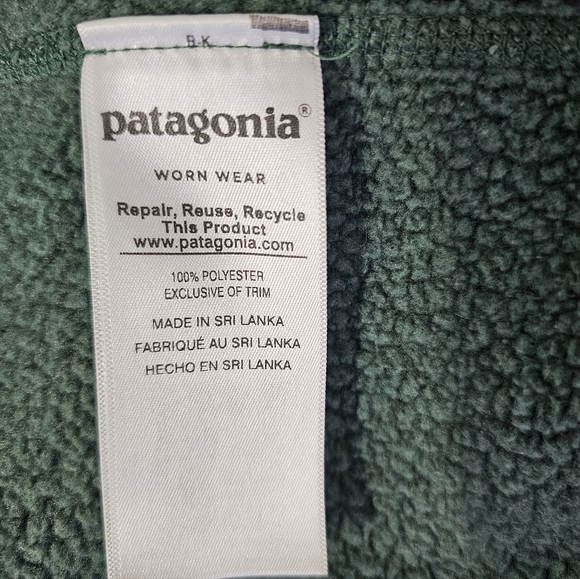 Patagonia Better Sweater Full Zip Fleece Jacket Green Size Small STY25527 - Picture 10 of 10